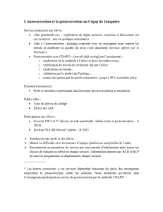 Documentation sur l`autocorrection, la postcorrection et la méthode