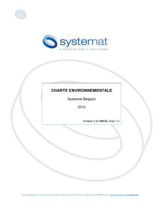 Charte environnementale