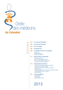 Bulletin 2013 - Ordre des médecins