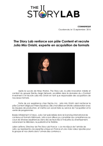 The Story Lab renforce son pôle Content et recrute Julia Mio Onishi