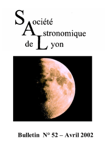 Bulletin N° 52 – Avril 2002 - Société Astronomique de Lyon