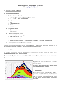 Dynamique des enveloppes terrestres