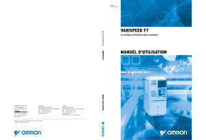varispeed f7 - manuel d`utilisation - Support