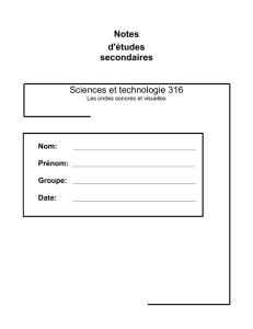 Notes d`études secondaires Sciences et technologie 316