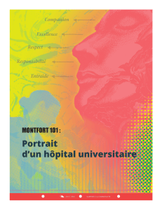 Montfort 101 : Portrait d`un hôpital universitaire