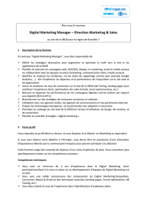 Digital Marketing Manager - Les Chemins de fer engagent