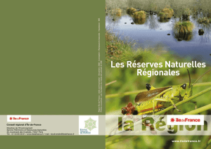 Les Réserves Naturelles Régionales