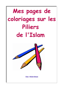 Mes pages de coloriages sur les Piliers de l`Islam