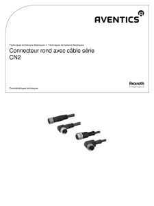 Connecteur rond avec câble série CN2 - cta