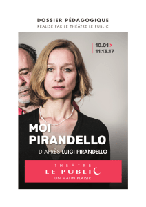 Moi Pirandello - Théâtre Le Public