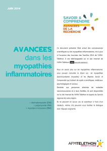dans les myopathies inflammatoires - AFM
