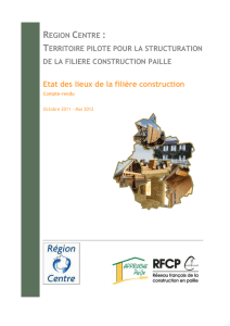 Etat des lieux de la filière construction - Energies