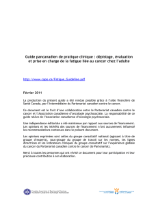 Guide pancanadien de pratique clinique