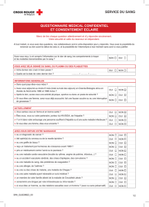 questionnaire medical confidentiel et consentement eclaire service