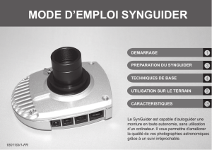 MODE D`EMPLOI SYNGUIDER
