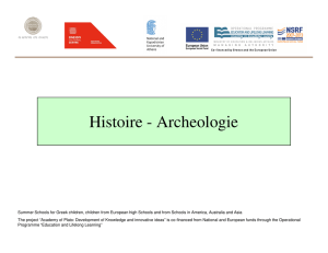 Histoire - Archeologie