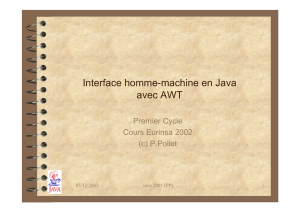 Interface homme-machine en Java avec AWT