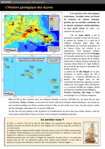 L`Histoire géologique des Açores