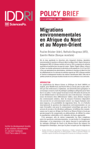 Migrations environnementales en Afrique du Nord et au