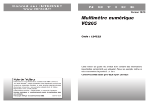 Multimètre numérique VC265