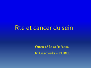 Rte et cancer du sein