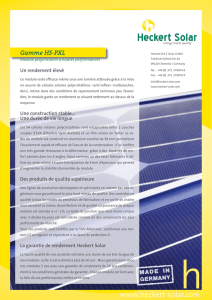 Gamme HS-PXL - Heckert Solar