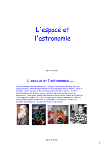 L`espace et l`astronomie
