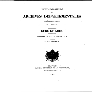 Consulter le document - Archives départementales d`Eure-et-Loir