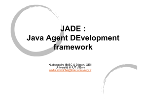 JADE : Java Agent DEvelopment framework