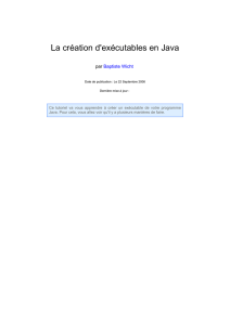 Créer un exécutable à partir d`un fichier - I