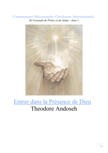 Entrer dans la Présence de Dieu Theodore Andoseh