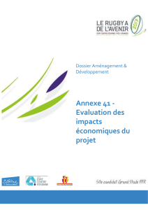 Annexe 41 - Evaluation des impacts économiques du projet