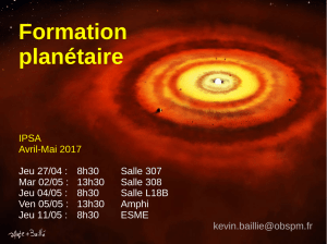 Formation planétaire