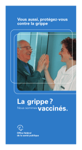 Brochure OFSP Grippe