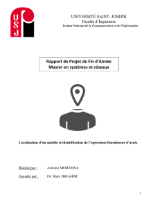 Rapport de Projet de Fin d`Année Master en systèmes