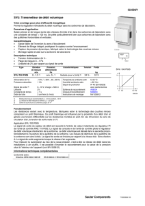 32.020/1 SVU: Transmetteur de débit volumique Sauter Components