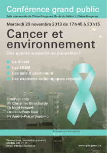 Cancer et environnement