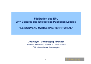 20091007 2ème congrès FNEPL Le nouveau marketing territorial