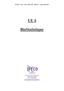 UE 4 BioStatistique