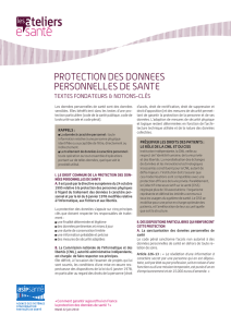 Protection des données personnelles de santé