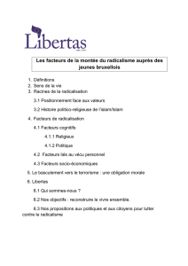 Les facteurs de la montée du radicalisme auprès - Libertas