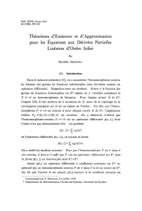Théorèmes d`Existence et d`Approximation pour les Equations aux