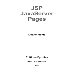 JSP JavaServer Pages