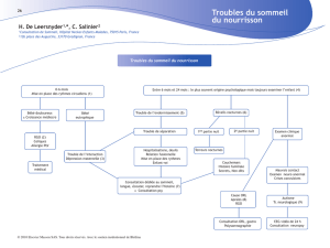 Troubles du sommeil du nourrisson