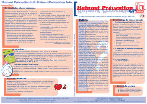 Hainaut Prévention Info N° 7