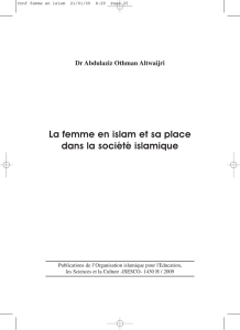 La femme en islam et sa place dans la société islamique