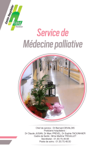 Service de Médecine palliative - Centre Hospitalier de Pontoise