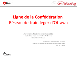 Ligne de la Confédération Réseau de train léger d`Ottawa