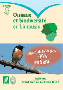 Oiseaux et biodiversité en Limousin