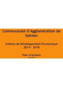 AXE 1 - Communauté d`agglomération de Saintes